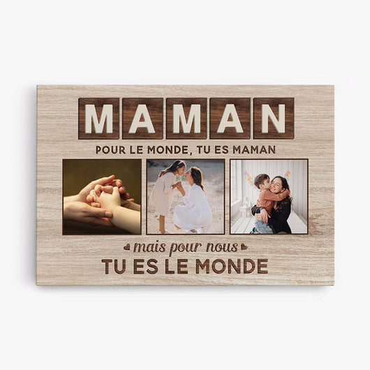 Personalisierte Foto-Leinwand für Mama