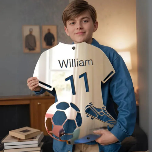 LumiGoal™ – Personalisierter LED-Spiegel im Trikot-Design
