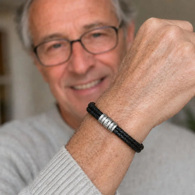 Meine Liebsten™ – Personalisiertes Lederarmband