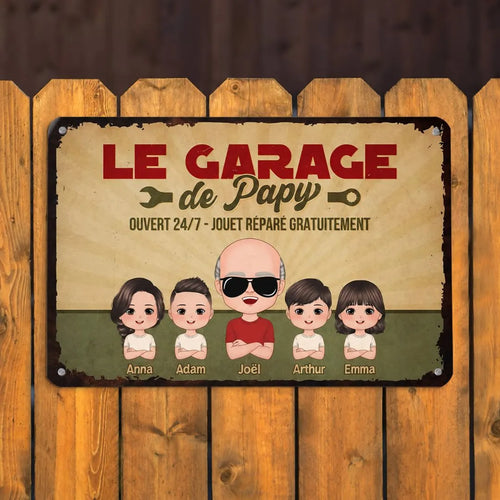 Opas Garage™ – Personalisiertes Deko-Schild