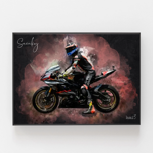 RideArt™ – Motorrad-Poster im Aquarellstil