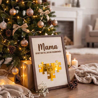 Für Mama™ – Personalisierter Familien-Puzzle-Rahmen