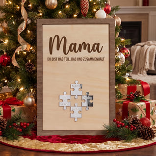 Für Mama™ – Personalisierter Familien-Puzzle-Rahmen