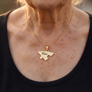 Verbundenheit™ – Personalisierte Puzzle-Halskette für die Familie
