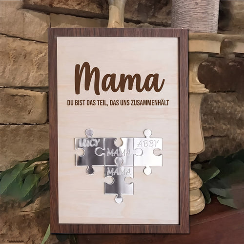 Für Mama™ – Personalisierter Familien-Puzzle-Rahmen