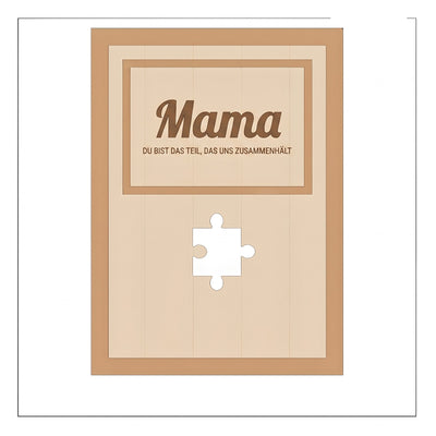 Für Mama™ – Personalisierter Familien-Puzzle-Rahmen