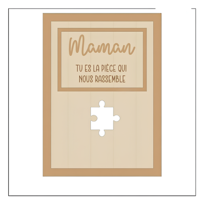 Für Mama™ – Personalisierter Familien-Puzzle-Rahmen