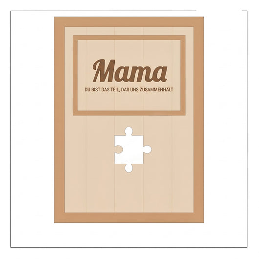 Für Mama™ – Personalisierter Familien-Puzzle-Rahmen