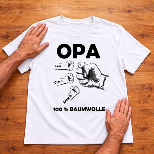 Opa & Wir™ – Personalisiertes T-Shirt für Opa