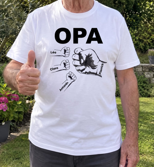 Opa & Wir™ – Personalisiertes T-Shirt für Opa