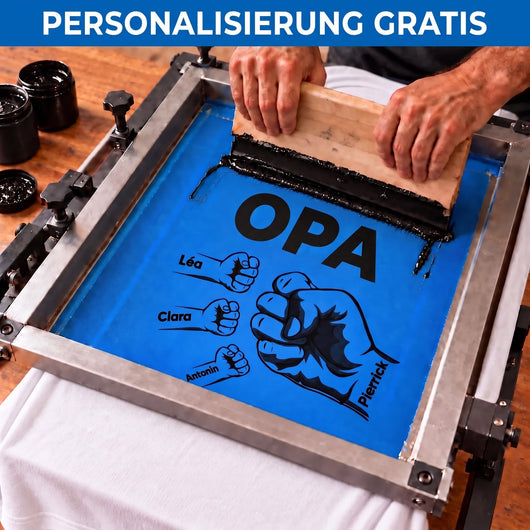 Opa & Wir™ – Personalisiertes T-Shirt für Opa