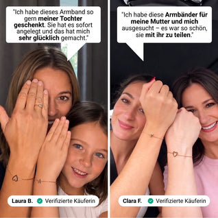 Herzensband™ – Partnerarmbänder mit Herzen