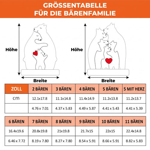 Bärenfamilie™ – Personalisiertes Holzpuzzle