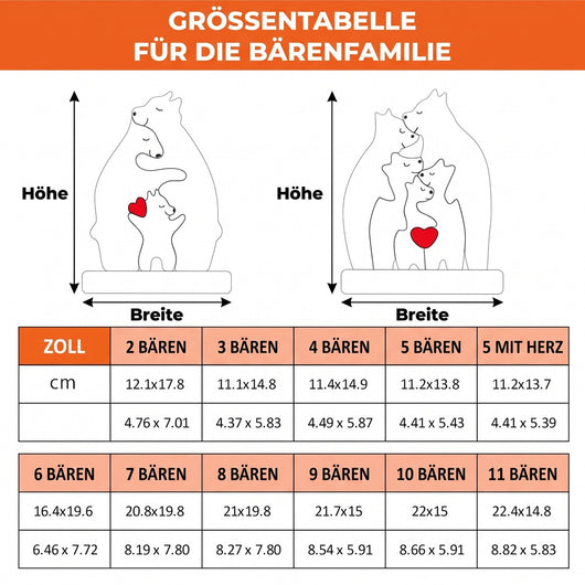 Bärenfamilie™ – Personalisiertes Holzpuzzle