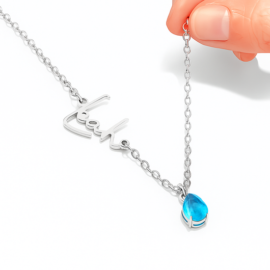 Eterna™ – Namenskette mit Geburtsstein