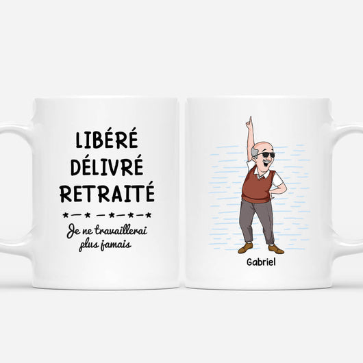 Personalisierte Tasse zum Ruhestand
