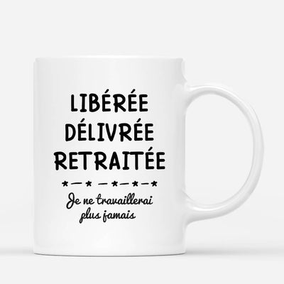 Personalisierte Tasse zum Ruhestand