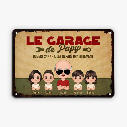 Opas Garage™ – Personalisiertes Deko-Schild