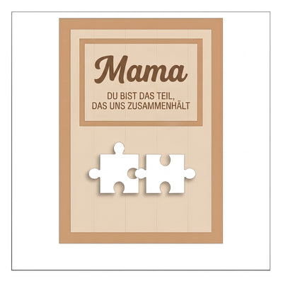 Für Mama™ – Personalisierter Familien-Puzzle-Rahmen