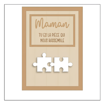 Für Mama™ – Personalisierter Familien-Puzzle-Rahmen