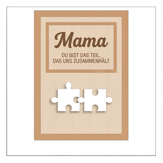 Für Mama™ – Personalisierter Familien-Puzzle-Rahmen