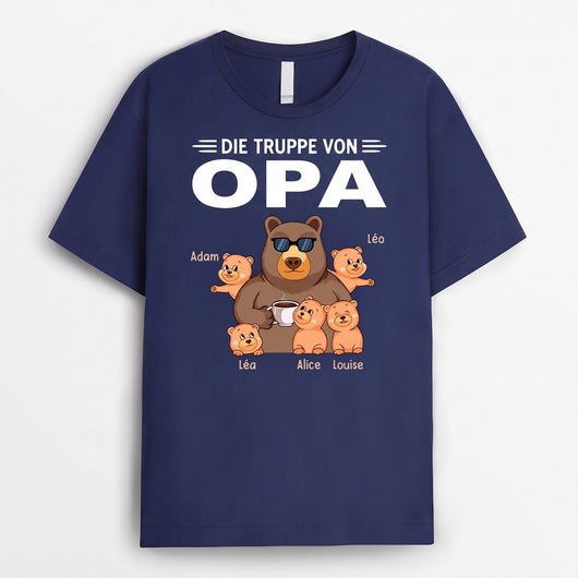 Opa Bär™ – Personalisiertes T-Shirt mit Enkelkindern