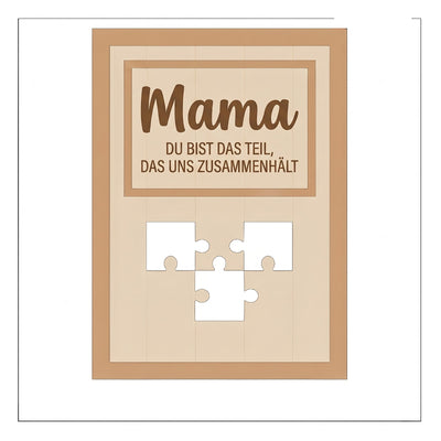 Für Mama™ – Personalisierter Familien-Puzzle-Rahmen