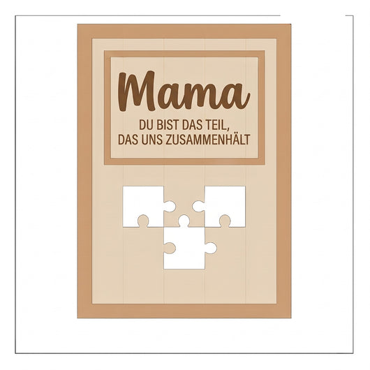 Für Mama™ – Personalisierter Familien-Puzzle-Rahmen