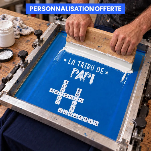 Kreuzwort™ – Personalisiertes T-Shirt „Die Sippe von Opapa“