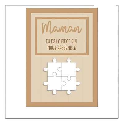 Für Mama™ – Personalisierter Familien-Puzzle-Rahmen
