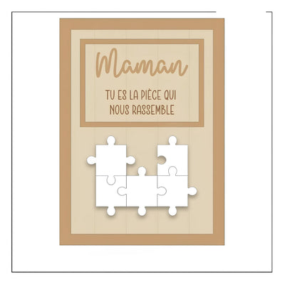 Für Mama™ – Personalisierter Familien-Puzzle-Rahmen
