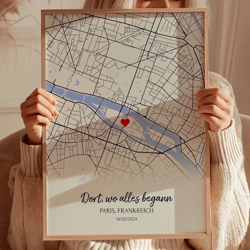 Unser erstes Kapitel™ – Personalisiertes Poster Ihrer ersten Begegnung