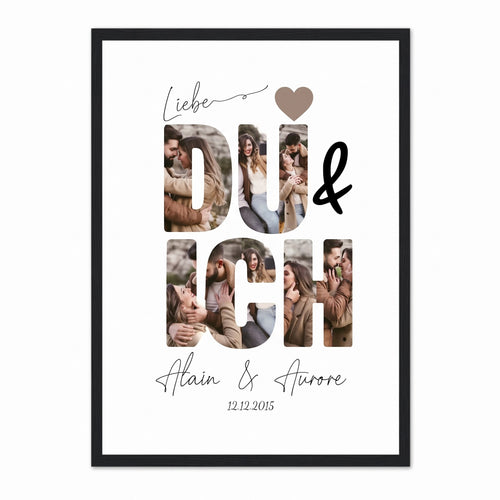 DuUndIch™ – Personalisiertes Poster „Du & Ich“