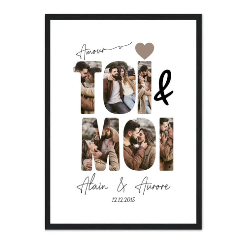 DuUndIch™ – Personalisiertes Poster „Du & Ich“