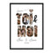 DuUndIch™ – Personalisiertes Poster „Du & Ich“