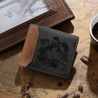 Herzenspapa™ – Personalisierte Leder-Geldbörse für Papa