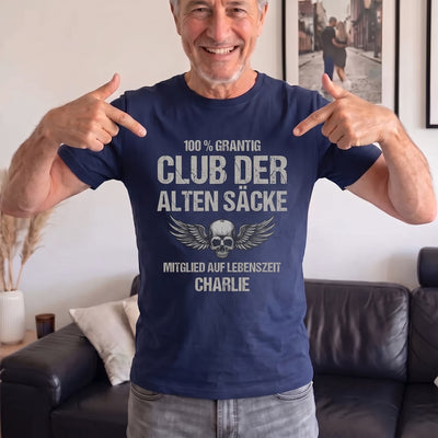 Mitglied auf Lebenszeit™ – Personalisiertes lustiges T-Shirt für Papa