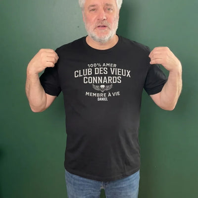 Mitglied auf Lebenszeit™ – Personalisiertes lustiges T-Shirt für Papa