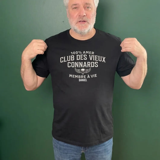Mitglied auf Lebenszeit™ – Personalisiertes lustiges T-Shirt für Papa