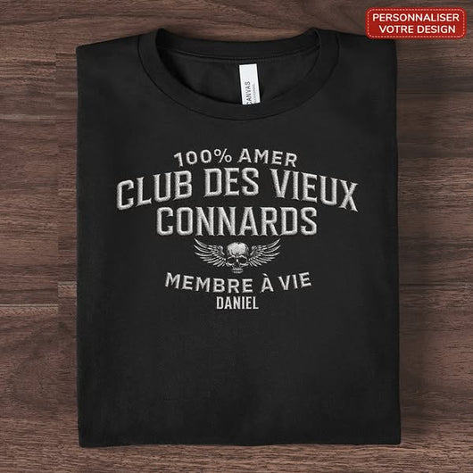 Mitglied auf Lebenszeit™ – Personalisiertes lustiges T-Shirt für Papa