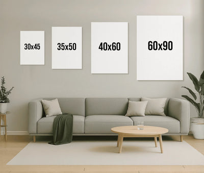 Personalisiertes Wegweiser-Leinwandbild Lebenswege™ mit Namen
