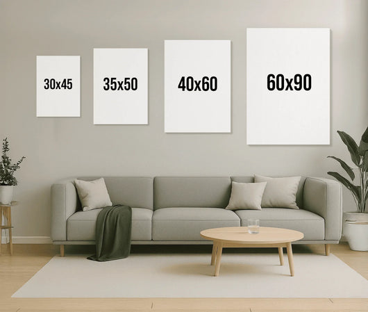Personalisiertes Wegweiser-Leinwandbild Lebenswege™ mit Namen