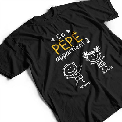 Unser Opa™ – Personalisiertes T-Shirt mit Namen der Enkelkinder