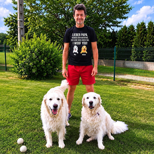 Woof You™ – Personalisiertes T-Shirt aus Baumwolle