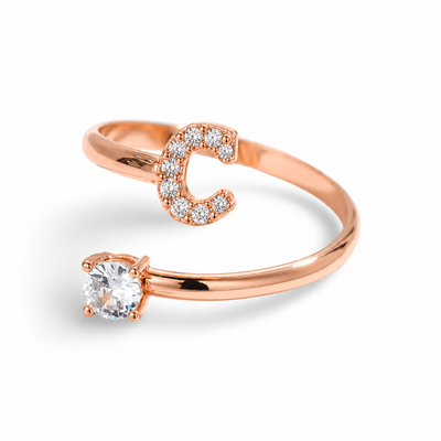 Versprechen™ – Verstellbarer Initialen-Ring