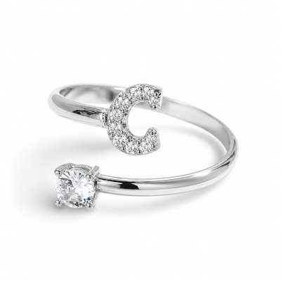 Versprechen™ – Verstellbarer Initialen-Ring