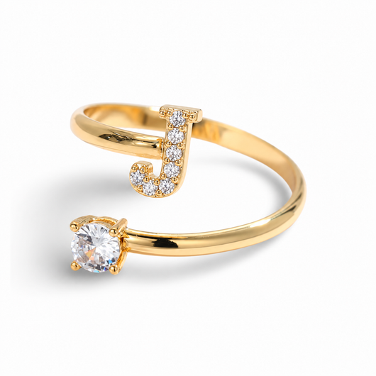 Versprechen™ – Verstellbarer Initialen-Ring
