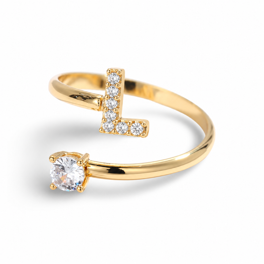Versprechen™ – Verstellbarer Initialen-Ring