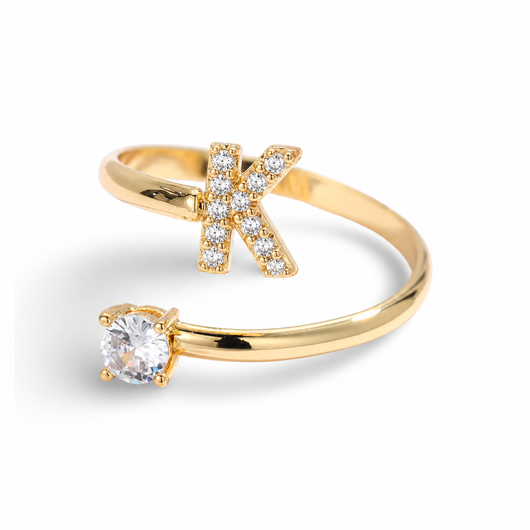 Versprechen™ – Verstellbarer Initialen-Ring