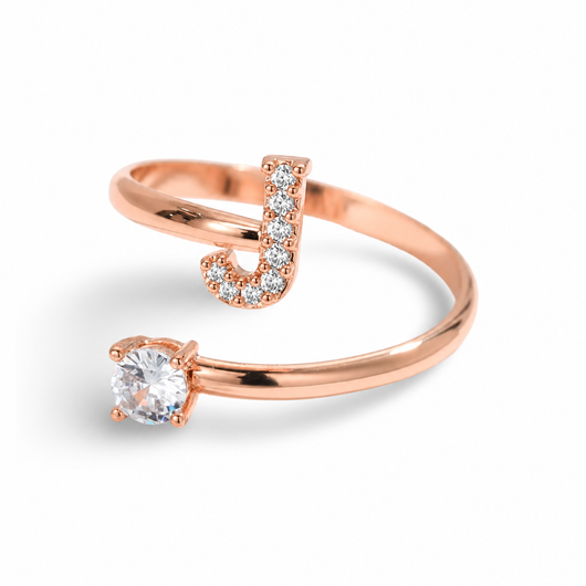 Versprechen™ – Verstellbarer Initialen-Ring